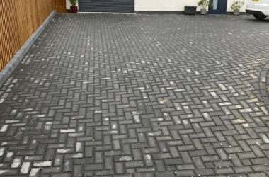 Block paved driveway installation completed at a residential property in Bristol