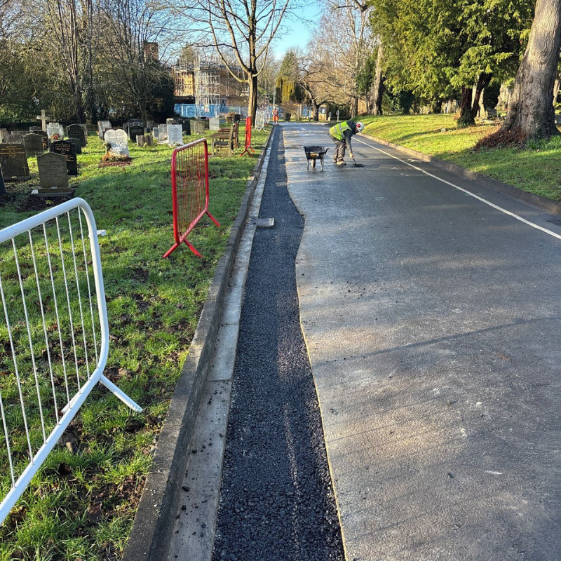 Commercial road and concrete works completed by R12 Groundworks.