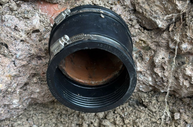 Underground drainage pipe installation completed by R12 Groundworks.