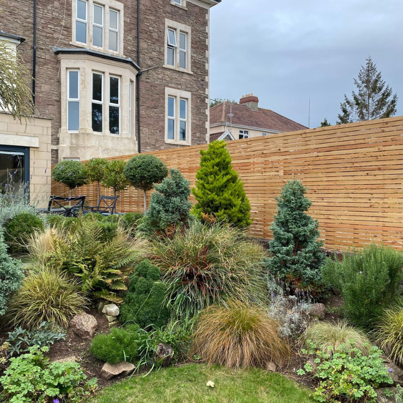 Established garden planting and landscaping scheme completed in Bristol
