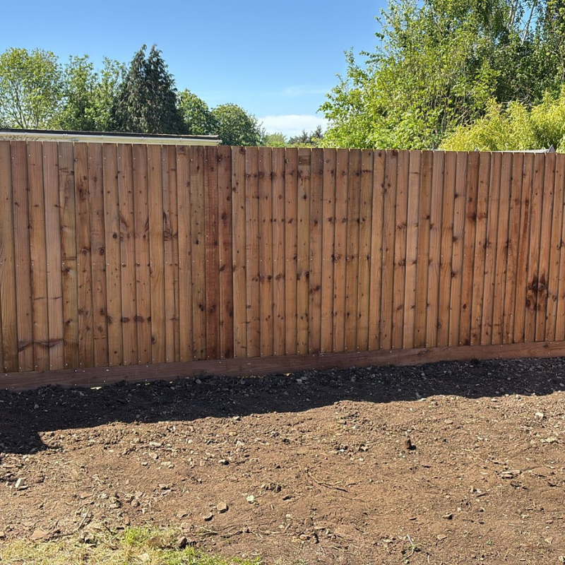 New timber boundary fencing installation completed at a residential property in Bristol
